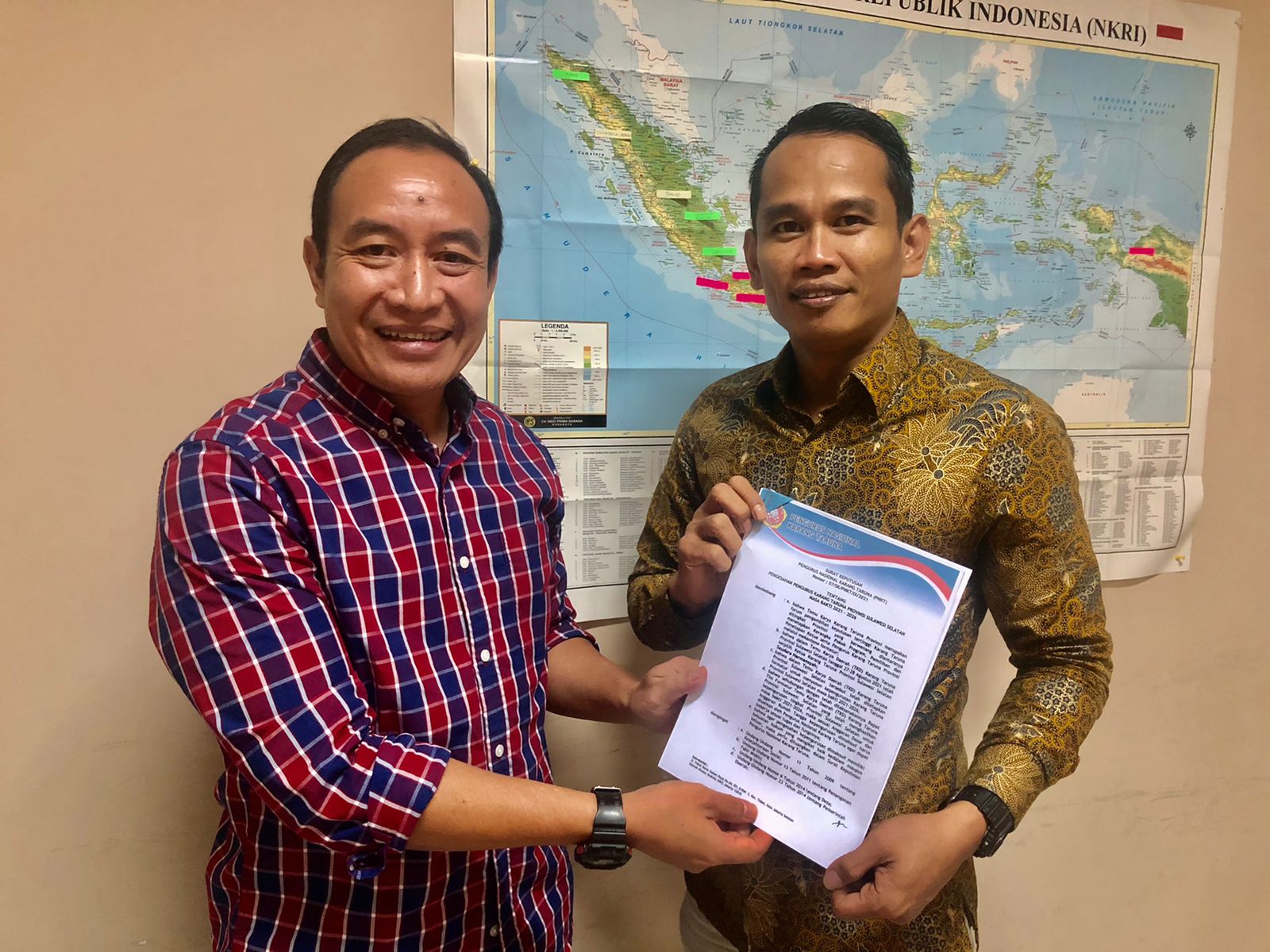 PNKT Terbitkan SK untuk Karang Taruna Sulsel, Harmansyah jadi Ketuanya